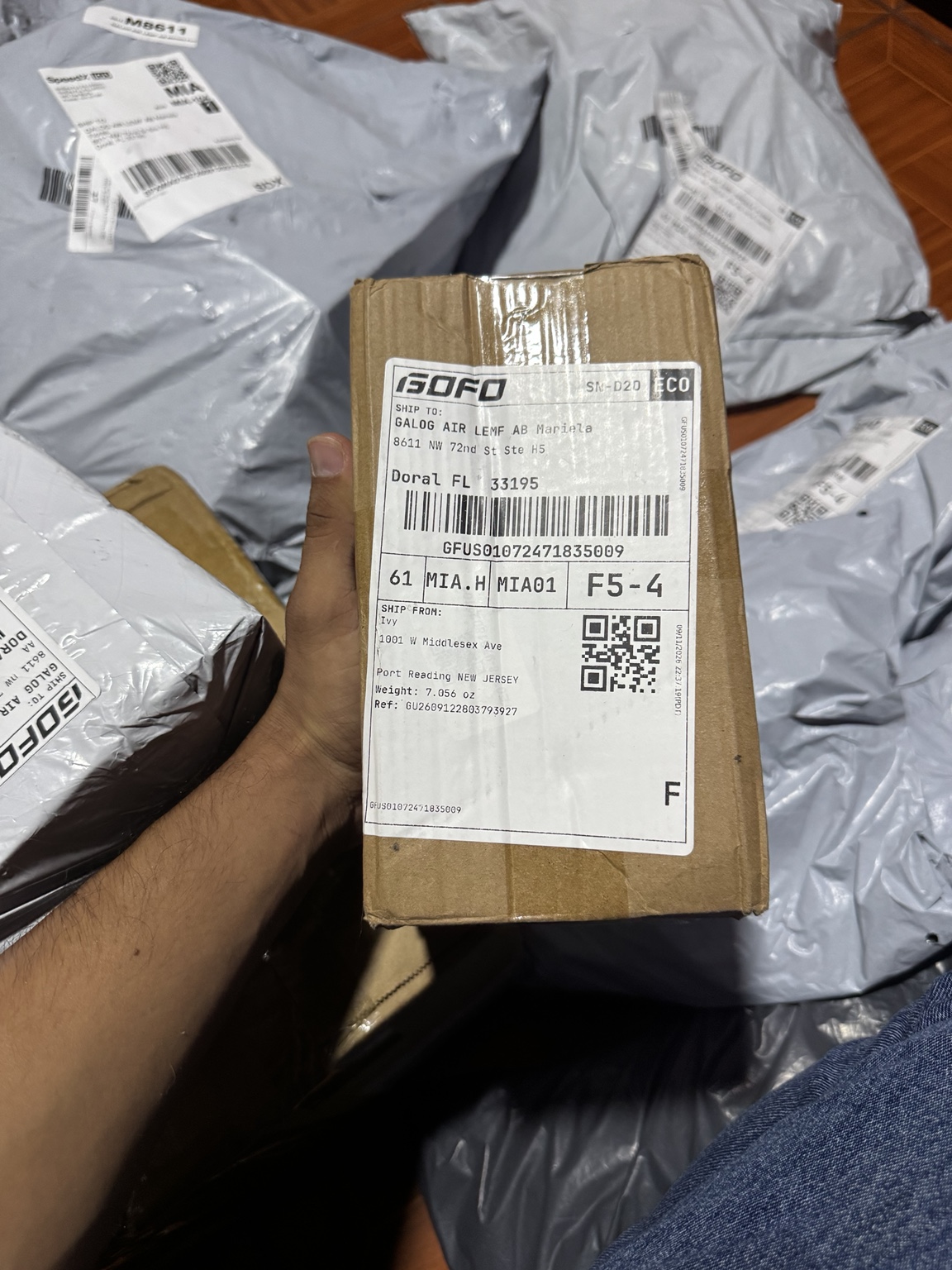 Paquete listo para entregar al cliente